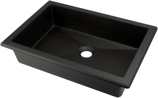 Deante Correo lavoar 50x35 cm dreptunghiular încastrat-sub blat negru mat CQR_NU5U