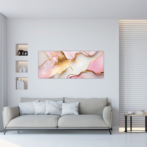Tablou - Design de marmură (120x50 cm)