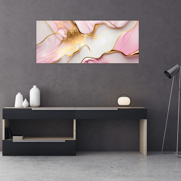 Tablou - Design de marmură (120x50 cm)