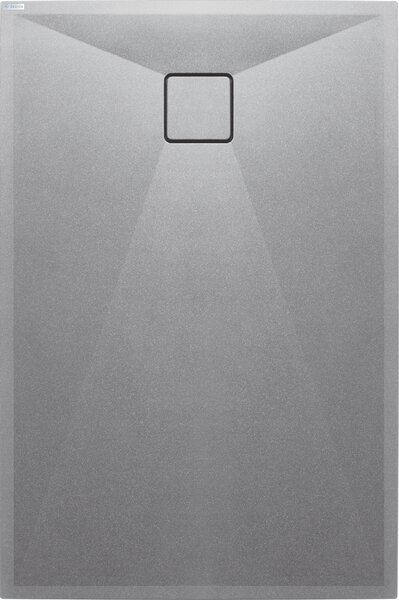 Deante Correo cădiță de duș dreptunghiulară 100x70 cm gri KQR_S75B