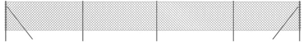Gard plasă de sârmă, antracit, 0,8x10 m