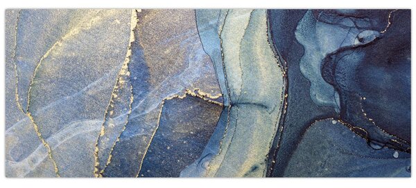 Tablou - Abstracție cu cerneală cu alcool (120x50 cm)
