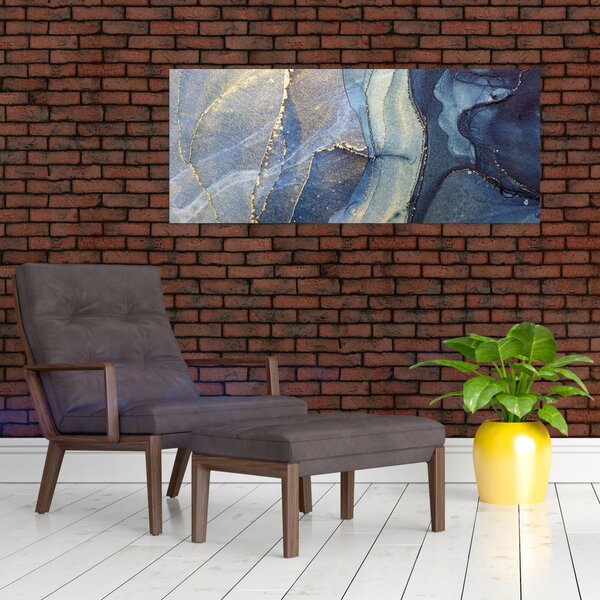 Tablou - Abstracție cu cerneală cu alcool (120x50 cm)