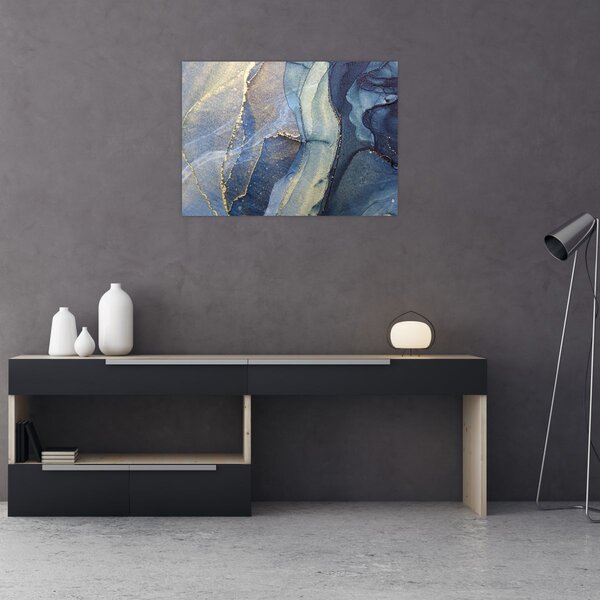 Tablou - Abstracție cu cerneală cu alcool (70x50 cm)