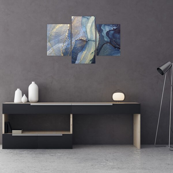 Tablou - Abstracție cu cerneală cu alcool (90x60 cm)