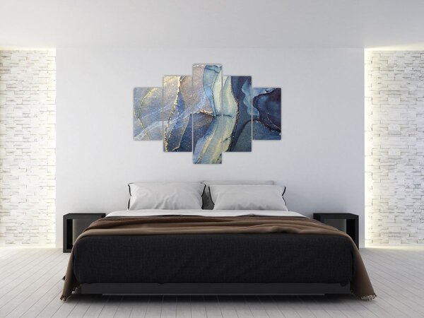 Tablou - Abstracție cu cerneală cu alcool (150x105 cm)