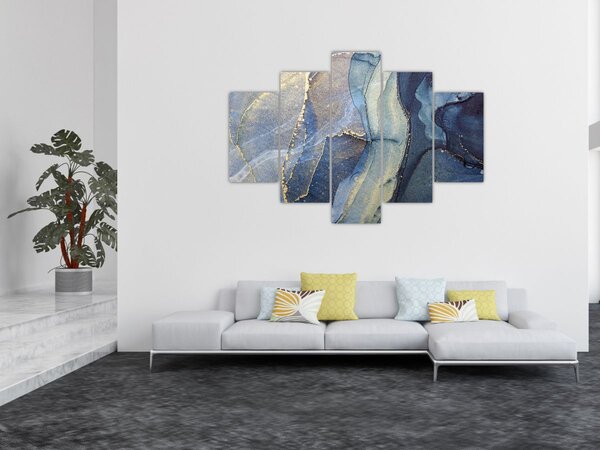 Tablou - Abstracție cu cerneală cu alcool (150x105 cm)