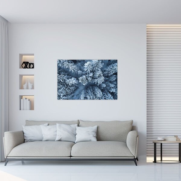 Tablou - Pădure înzăpezită (90x60 cm)