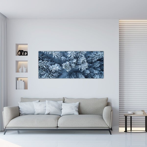 Tablou - Pădure înzăpezită (120x50 cm)