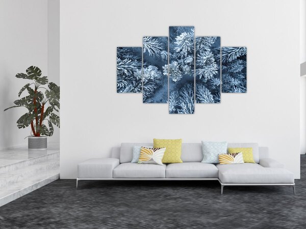 Tablou - Pădure înzăpezită (150x105 cm)