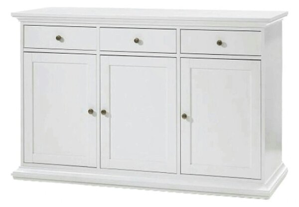 Comoda PARIS 77824, alb, PAL infoliat, 144x46x92 cm