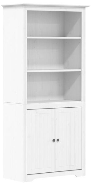 Bibliotecă "BODO", alb, 80x40x172 cm, lemn masiv de pin
