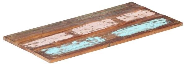 Blat masă dreptunghiular 60x100 cm lemn masiv reciclat 25-27 mm