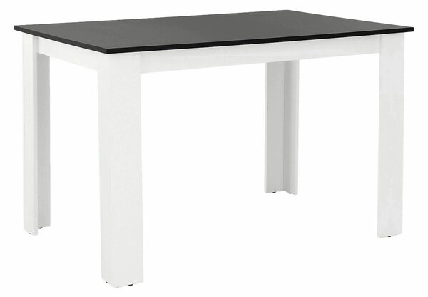 Masa KRAZ, negru/alb, PAL melaminat, 120x80x75 cm