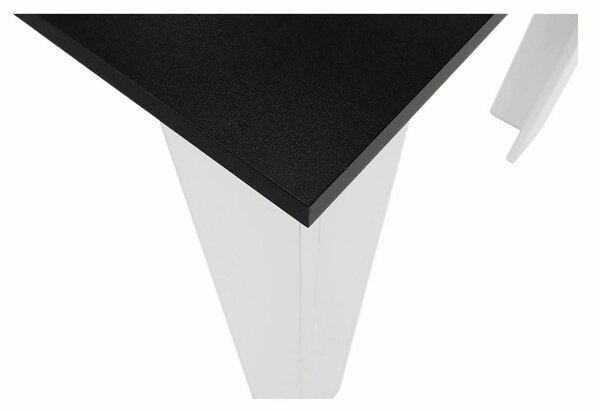 Masa KRAZ, negru/alb, PAL melaminat, 120x80x75 cm
