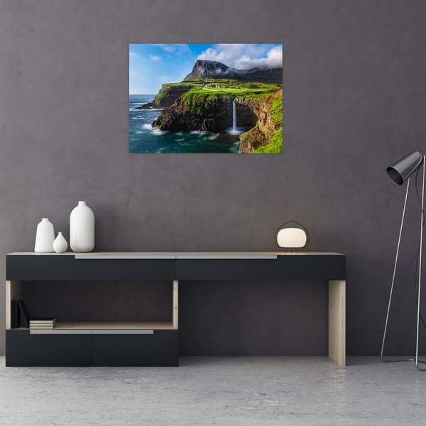 Tablou - Cascada Múlafossur (70x50 cm)