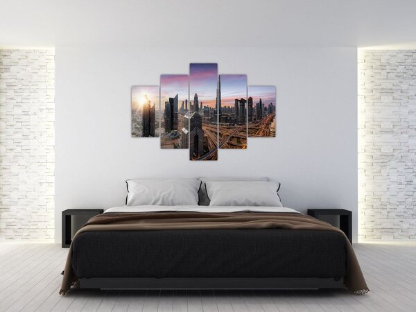 Tablou - Panorama din Dubai (150x105 cm)