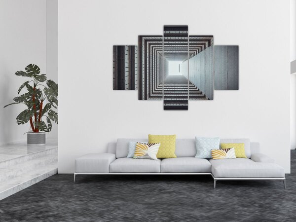 Tablou - Vedere din interiorul clădirii (150x105 cm)