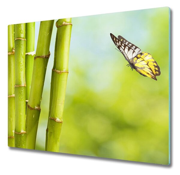 Tocator din sticla Bambus și fluture