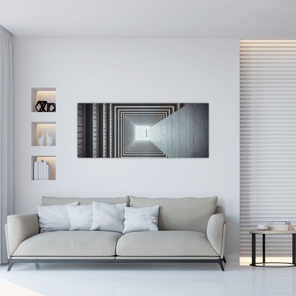 Tablou - Vedere din interiorul clădirii (120x50 cm)