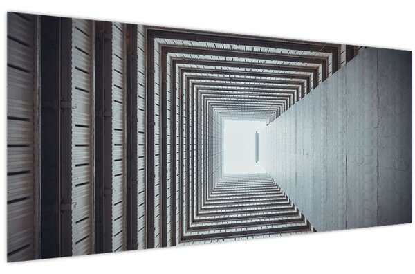 Tablou - Vedere din interiorul clădirii (120x50 cm)