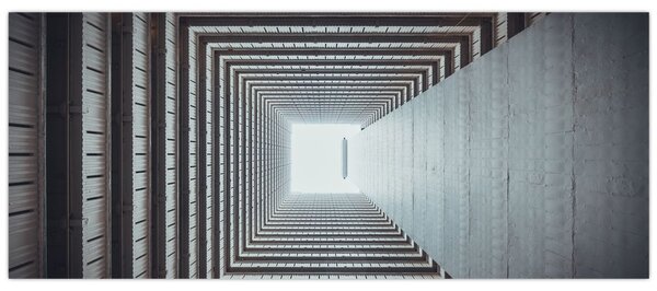 Tablou - Vedere din interiorul clădirii (120x50 cm)