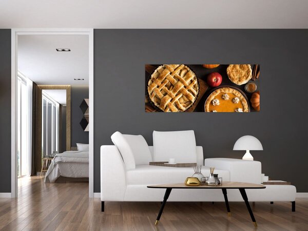Tablou - Plăcintă de dovleac (120x50 cm)