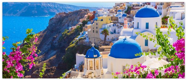 Tablou - Santorini, Grecia (120x50 cm)