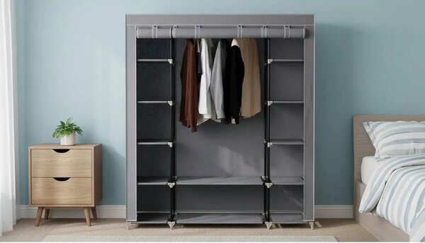 Stander haine METIN VNW15, maro, material textil/metal, 150x45x175 cm