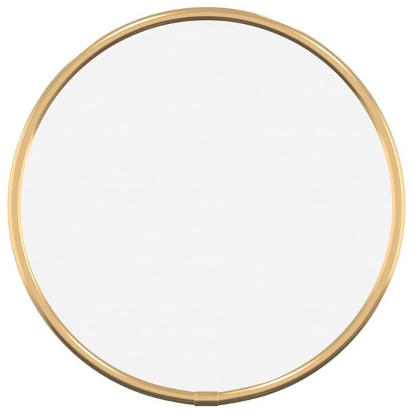 Oglindă de perete rotundă, auriu, Ø 20 cm