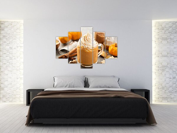 Tablou - Cafea cu lapte de dovleac (150x105 cm)