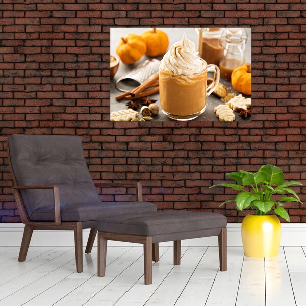 Tablou - Cafea cu lapte de dovleac (90x60 cm)