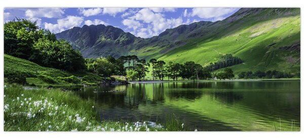 Tablou - Peisaj cu un lac (120x50 cm)