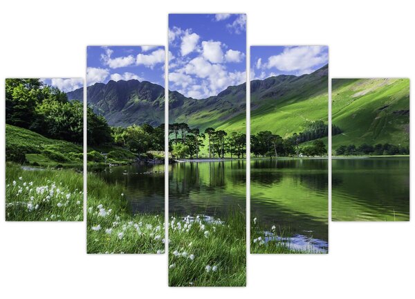 Tablou - Peisaj cu un lac (150x105 cm)