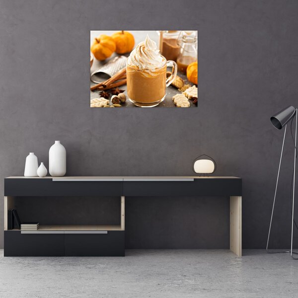 Tablou - Cafea cu lapte de dovleac (70x50 cm)