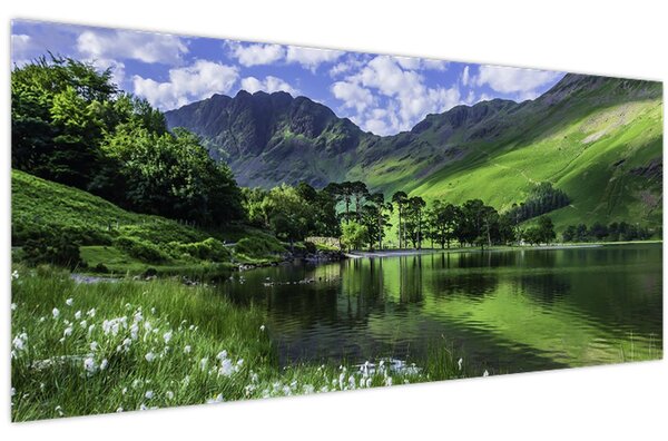 Tablou - Peisaj cu un lac (120x50 cm)