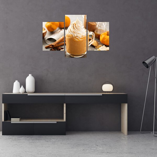 Tablou - Cafea cu lapte de dovleac (90x60 cm)
