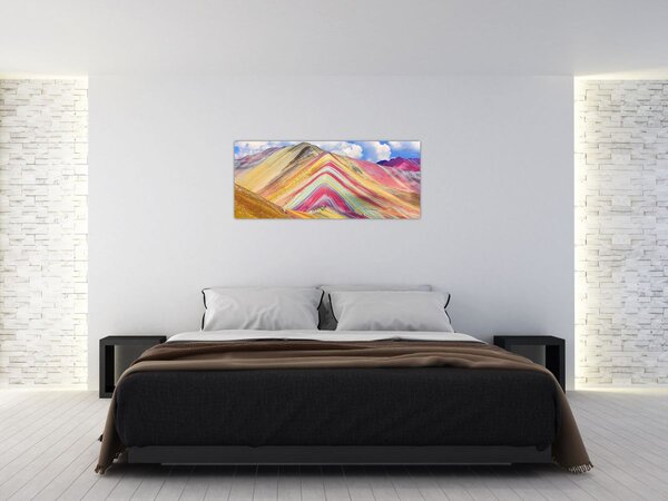 Tablou - Muntele Curcubeu, Peru (120x50 cm)