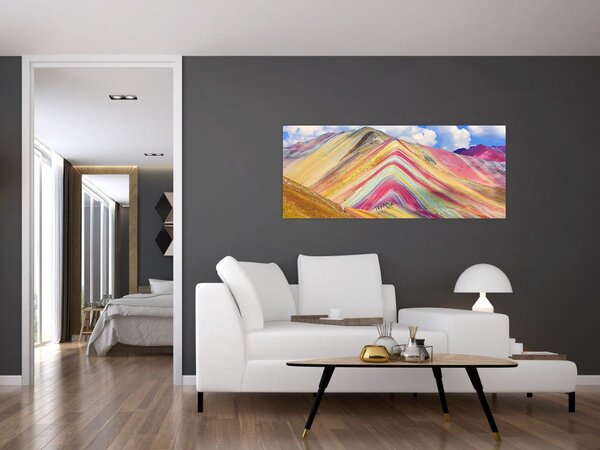 Tablou - Muntele Curcubeu, Peru (120x50 cm)