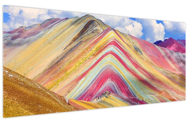 Tablou - Muntele Curcubeu, Peru (120x50 cm)