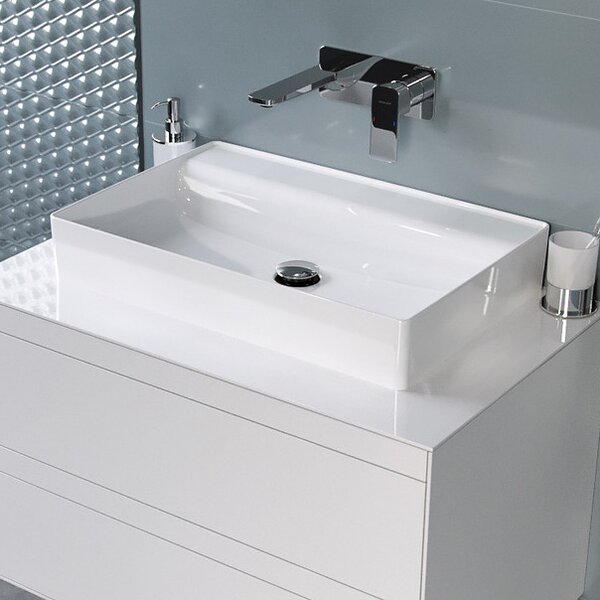 Excellent Rima 2.0 lavoar 60x40 cm dreptunghiular de blat alb luciu CEEX.4902.600.WH