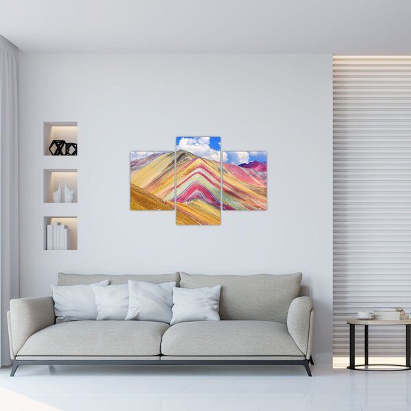 Tablou - Muntele Curcubeu, Peru (90x60 cm)