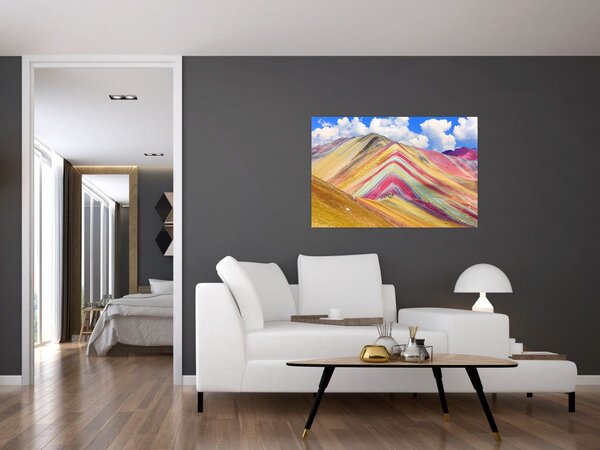 Tablou - Muntele Curcubeu, Peru (90x60 cm)