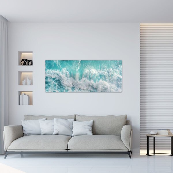 Tablou - Vedere a valurilor oceanului (120x50 cm)