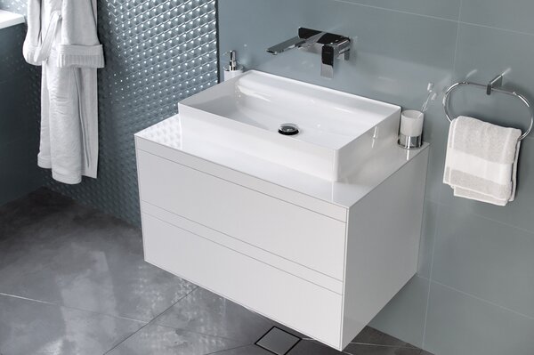 Excellent Rima 2.0 lavoar 60x40 cm dreptunghiular de blat alb luciu CEEX.4902.600.WH