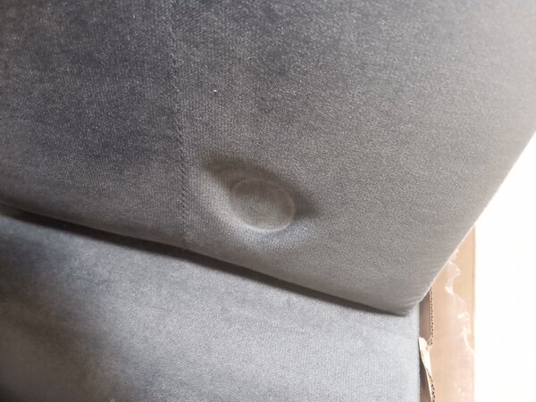 OFERTA Canapea coltar extensibila ZENA, gri deschis, reversibila, calitate a II-a