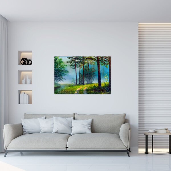 Tablou - Pictură în ulei de peisaj (90x60 cm)