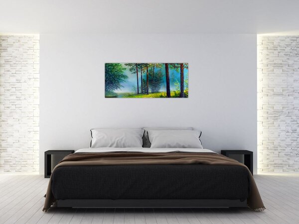 Tablou - Pictură în ulei de peisaj (120x50 cm)