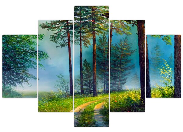 Tablou - Pictură în ulei de peisaj (150x105 cm)