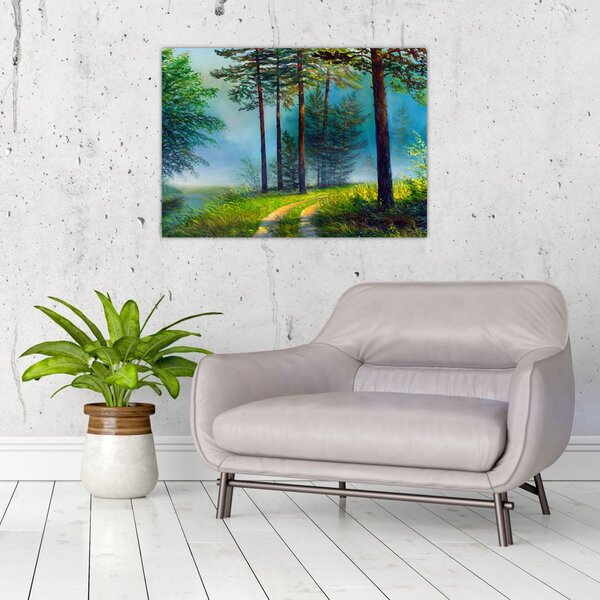 Tablou - Pictură în ulei de peisaj (70x50 cm)